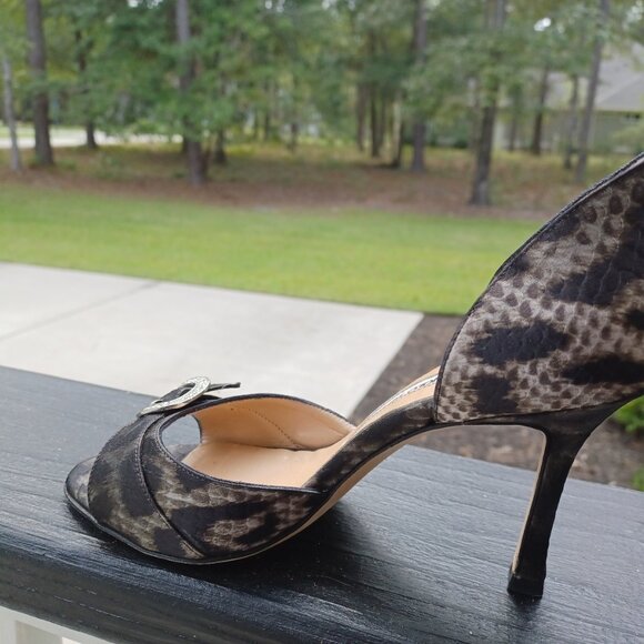 Manolo Blahnik evening animalia pattern shoes - Picture 3 of 7